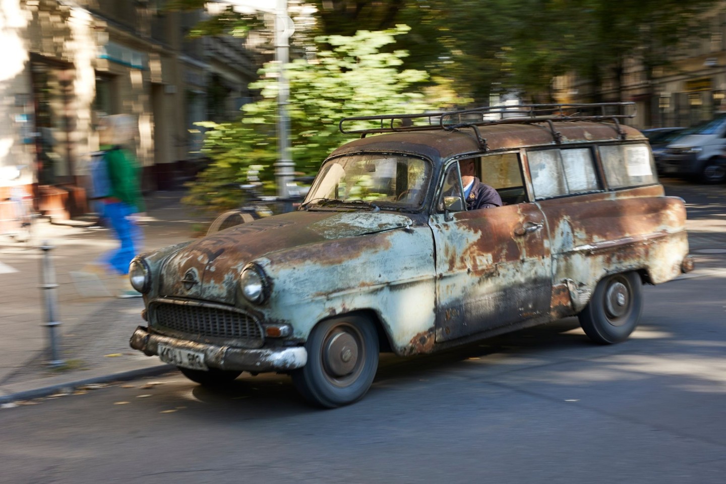 Alt, «optisch nicht sehr schön», aber fahrtüchtig: der Opel Olympia Caravan von 1956 von Hanns-Lüdecke Rodewald.