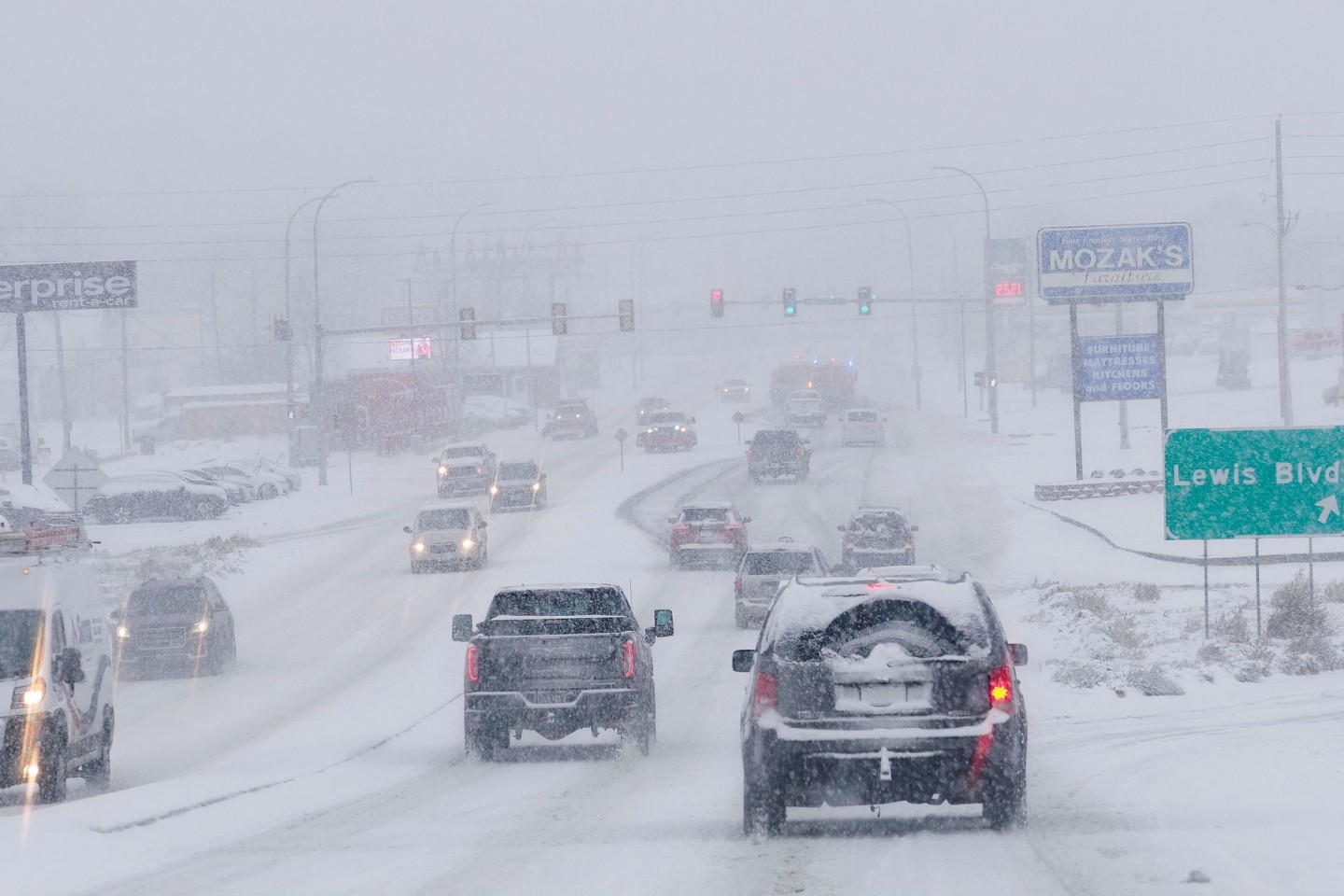 Schneefall im US-Bundesstaat Iowa.