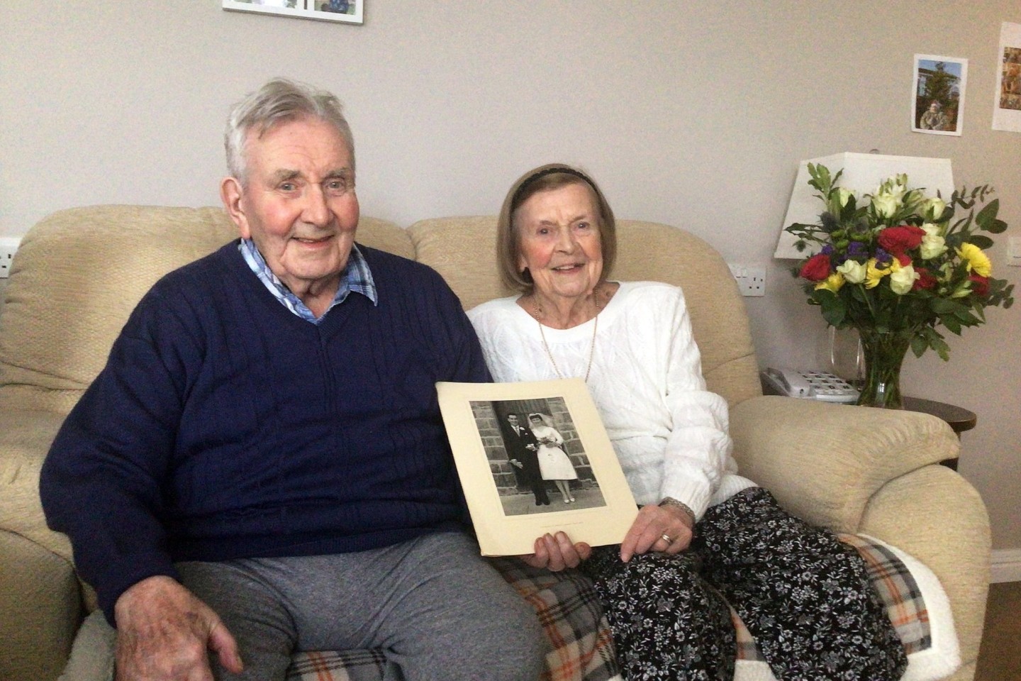 Josephine und Aubrey Langley aus Cardiff sind seit 63 Jahren verheiratet.